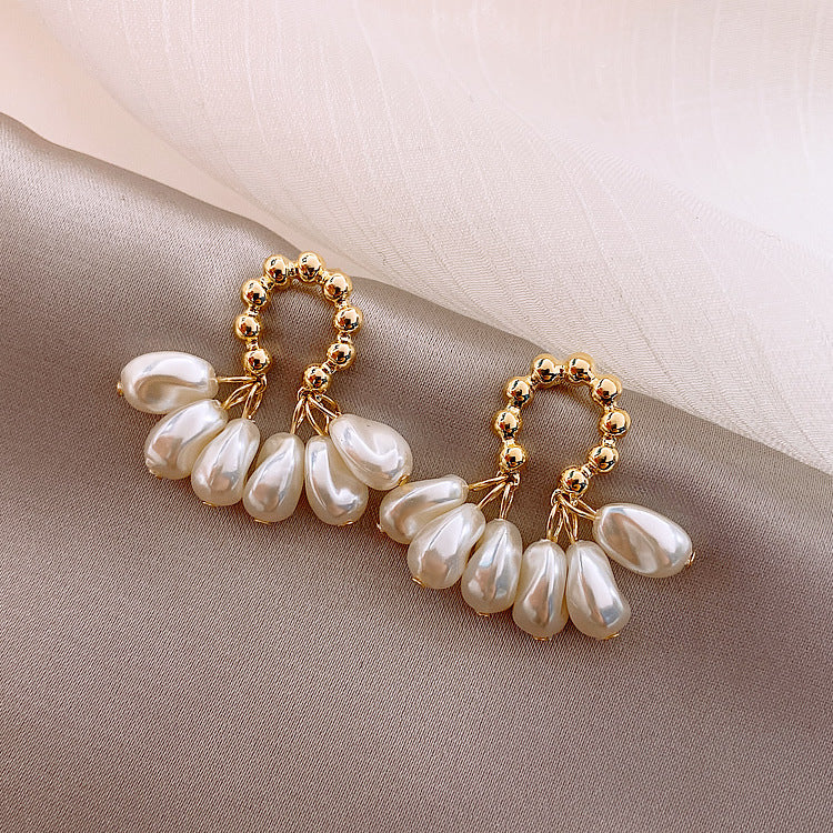 Baroque Multi-Pearl Earrings