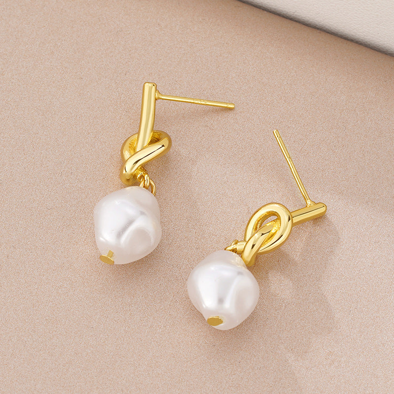 French Baroque Pearl Earrings