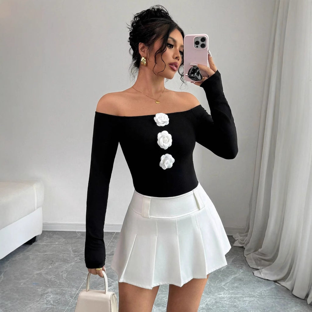 Floral Off Shoulder Tee